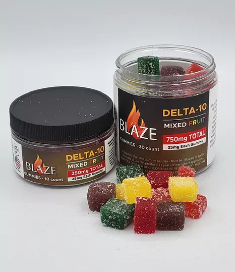Blaze Delta 10 Edibles Gummies THC from Hemp