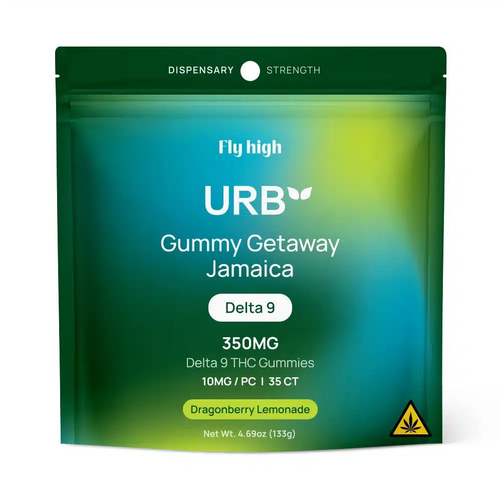 When your Delta 9 THC gummies take you on vacation. Love the Dragonberry Lemonade candy treat from Urb.