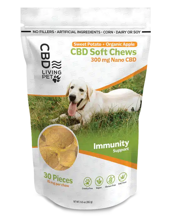 Sweet Potato Immunity and Calming formula pet treats from CBD Living