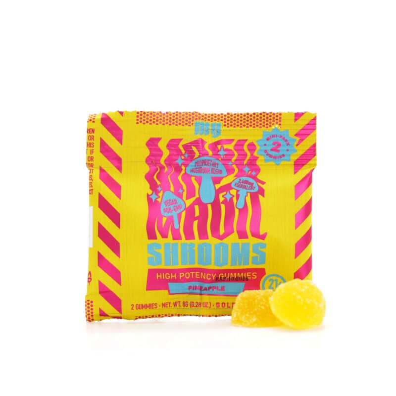 Pineapple My Magic Shroom Gummies 2 count pack